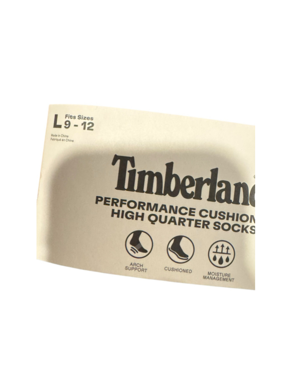 Men's Timberland Performance Cushion Socks, Size L, 9-12Grey and Blue, 5 Pairs - Picture 3 of 4